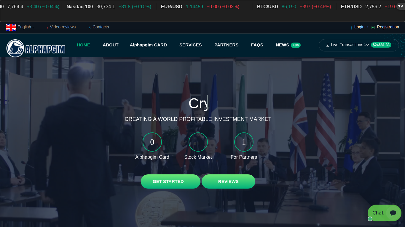 Archived capture of fx-alphapgims.online, a website assessed as fraudulent.