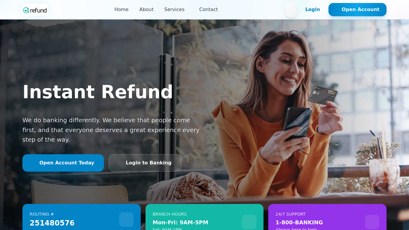 Archived capture of instantrefundresolution.online, a website assessed as fraudulent.