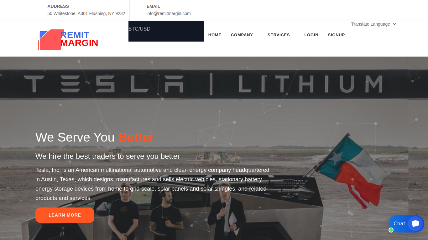Archived capture of remitmargin.com, a website assessed as fraudulent.